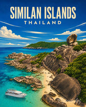 Cargar imagen en el visor de la galería, Pintar por numeros Figured'Art - Póster de Viaje Islas Similan