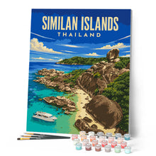 Cargar imagen en el visor de la galería, Póster de Viaje Islas Similan