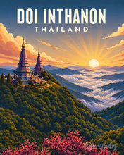 Cargar imagen en el visor de la galería, Pintar por numeros Figured'Art - Póster de Viaje Doi Inthanon