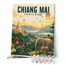 Cargar imagen en el visor de la galería, Póster de viaje Chiang Mai