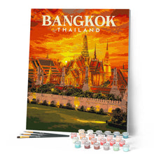 Cargar imagen en el visor de la galería, Póster de viaje Bangkok, Gran Palacio