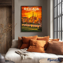 Cargar imagen en el visor de la galería, Póster de viaje Bangkok, Gran Palacio