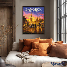 Cargar imagen en el visor de la galería, Póster de viaje Bangkok, Templo del Buda de Esmeralda
