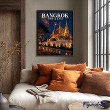 Cargar imagen en el visor de la galería, Póster de viaje Bangkok