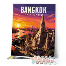 Cargar imagen en el visor de la galería, Póster de viaje Bangkok, Templo del Amanecer