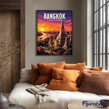 Cargar imagen en el visor de la galería, Póster de viaje Bangkok, Templo del Amanecer