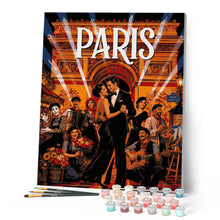 Cargar imagen en el visor de la galería, Póster de viaje Espectáculo de cabaret de París