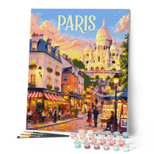 Cargar imagen en el visor de la galería, Póster de viaje Sacré-Cœur de París
