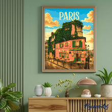 Cargar imagen en el visor de la galería, Póster de viaje Brillo de Montmartre