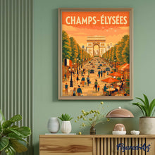 Cargar imagen en el visor de la galería, Póster de viaje Campos Elíseos