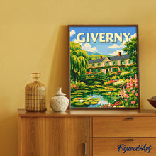Cargar imagen en el visor de la galería, Póster de viaje Giverny