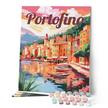 Cargar imagen en el visor de la galería, Póster de viaje Puerto de Portofino