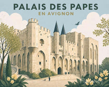 Cargar imagen en el visor de la galería, Pintar por numeros Figured'Art - Palacio de los Papas de Aviñón