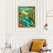 Cargar imagen en el visor de la galería, Póster vintage de la fauna de Florida