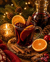 Cargar imagen en el visor de la galería, Pintar por numeros Figured'Art - Vino caliente de Navidad