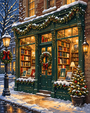 Cargar imagen en el visor de la galería, Pintar por numeros Figured'Art - Librería de Navidad