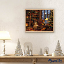 Cargar imagen en el visor de la galería, Navidad junto a la chimenea