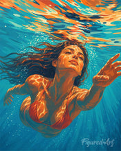 Cargar imagen en el visor de la galería, Pintar por numeros Figured'Art - Bajo las olas