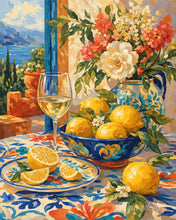 Cargar imagen en el visor de la galería, Pintar por numeros Figured'Art - Serenata de cítricos