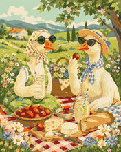 Cargar imagen en el visor de la galería, Pintar por numeros Figured'Art - Picnic de los Patos