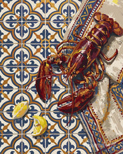 Cargar imagen en el visor de la galería, Pintar por numeros Figured'Art - Langosta y Azulejos
