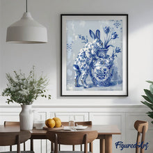 Cargar imagen en el visor de la galería, Conejo estilo Delft