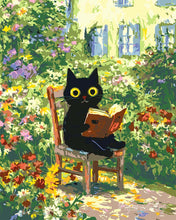 Cargar imagen en el visor de la galería, Pintar por numeros Figured'Art - Lector en el Jardín de Monet