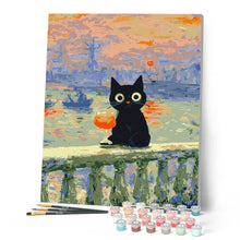 Cargar imagen en el visor de la galería, Gato al Atardecer de Monet