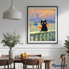 Cargar imagen en el visor de la galería, Gato al Atardecer de Monet