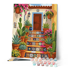 Cargar imagen en el visor de la galería, Escaleras de azulejos coloridos