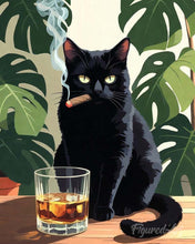 Cargar imagen en el visor de la galería, Pintar por numeros Figured'Art - Bigotes y whisky