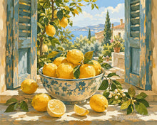 Cargar imagen en el visor de la galería, Pintar por numeros Figured'Art - Limones toscanos
