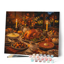 Cargar imagen en el visor de la galería, Mesa de Thanksgiving a la Luz de las Velas