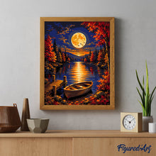 Cargar imagen en el visor de la galería, Harvest Moon sobre el Lago