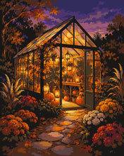 Cargar imagen en el visor de la galería, Pintar por numeros Figured'Art - Invernadero Luminoso en Otoño