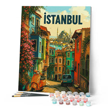 Cargar imagen en el visor de la galería, Póster de viaje de Estambul