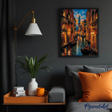 Cargar imagen en el visor de la galería, Venecia - Canal al atardecer