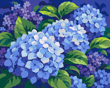Cargar imagen en el visor de la galería, Pintar por numeros Figured'Art - Hortensia azul