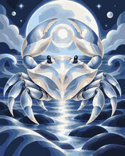 Cargar imagen en el visor de la galería, Pintar por numeros Figured'Art - Cáncer Zodiaco Cósmico