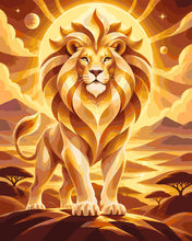 Cargar imagen en el visor de la galería, Pintar por numeros Figured'Art - Leo Zodiaco Cósmico
