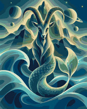 Cargar imagen en el visor de la galería, Pintar por numeros Figured'Art - Capricornio Zodiaco Cósmico