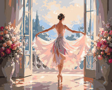 Cargar imagen en el visor de la galería, Pintar por numeros Figured'Art - Silueta de Bailarina