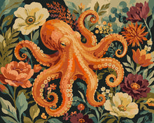 Cargar imagen en el visor de la galería, Pintar por numeros Figured'Art - Pulpo en Flor