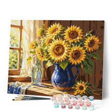 Cargar imagen en el visor de la galería, Ramo Dorado de Girasoles