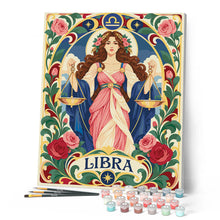 Cargar imagen en el visor de la galería, Art Nouveau Zodiaco Libra