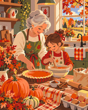 Cargar imagen en el visor de la galería, Pintar por numeros Figured'Art - Horneando con la Abuela