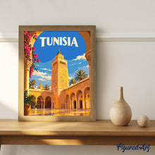 Cargar imagen en el visor de la galería, Póster de Viaje Túnez, Mezquita Al-Zaytuna