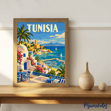 Cargar imagen en el visor de la galería, Póster de Viaje Túnez