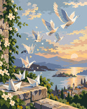 Cargar imagen en el visor de la galería, Pintar por numeros Figured'Art - Pájaros de Origami