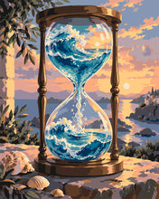 Cargar imagen en el visor de la galería, Pintar por numeros Figured'Art - Reloj de Arena del Océano